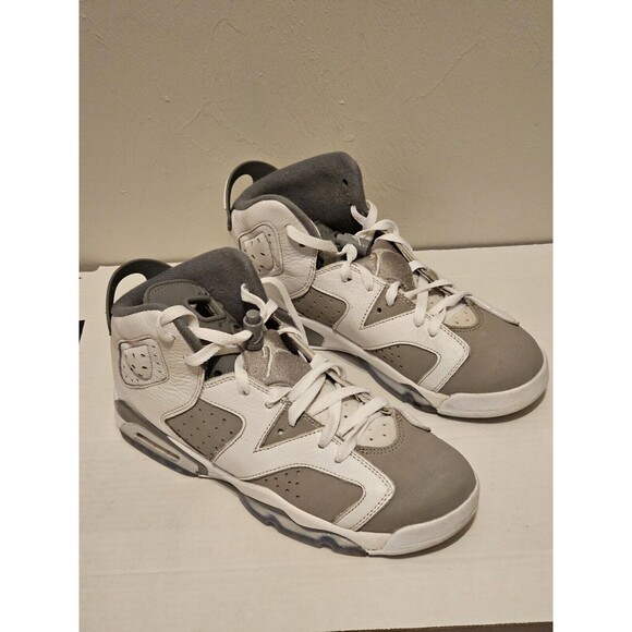 Nike Air Jordan 6 Retro GS Size 7Y/8.5 Women's Cool Grey 384665-100 - Picture 1 of 11